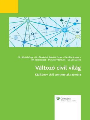 cover image of Változó civil világ